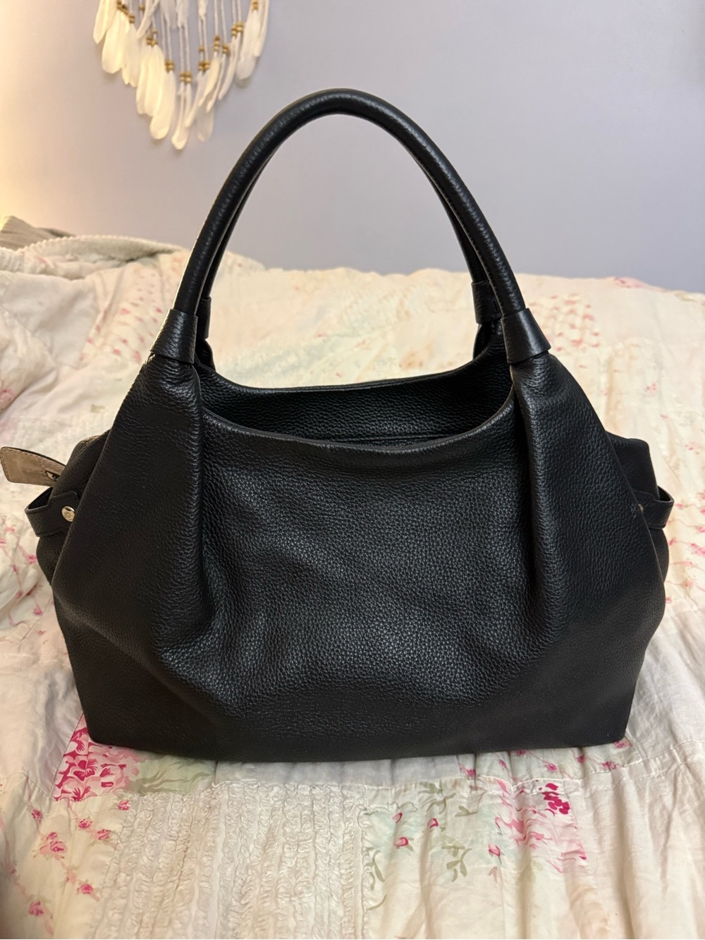 kate spade Black Pebbled Leather Satchel - Picture 3 of 5